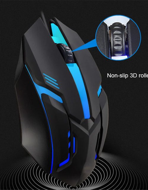 Load image into Gallery viewer, E-Sports USB Wired Mouse Colorful LED Gaming Mouse 5000 DPI Wired Mice Optical Wired Gamer Mouse for Desktop Laptop PC Computer
