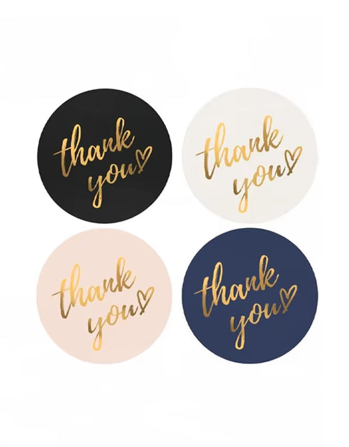 Load image into Gallery viewer, 50-500Pcs 1Inch Blue Thank You Stickers for Envelope Sealing Labels Stationery Supplies Handmade Wedding Gift Decoration Sticker
