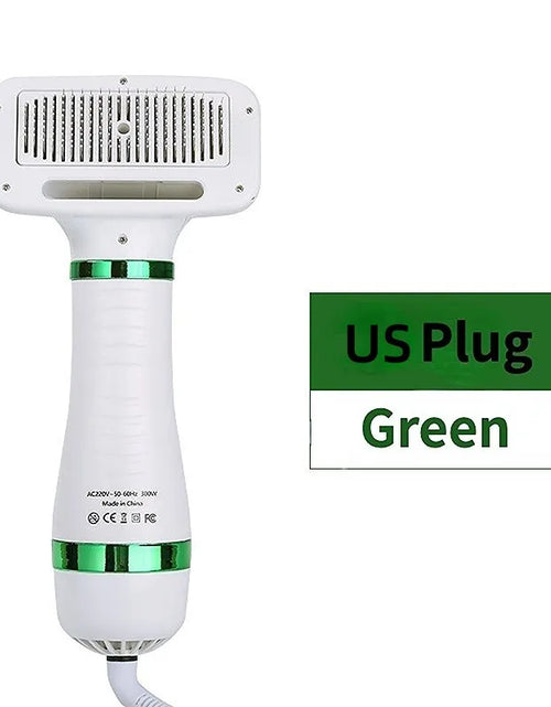 Load image into Gallery viewer, 2-In-1 Pet Dog Dryer Quiet Dog Hair Dryers and Comb Brush Grooming Kitten Cat Hair Comb Puppy Fur Blower Low Noise Temprature
