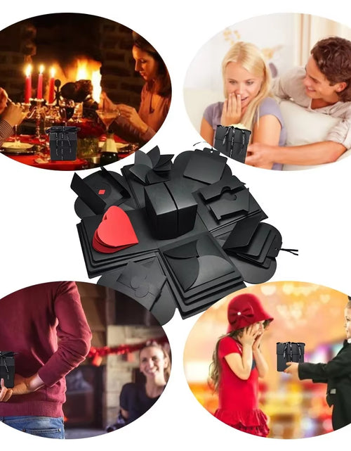 Load image into Gallery viewer, DIY Explosion Photo Album Gift Box Storage Box Valentine'S Day Surprise Gift Box Romantic Couple Creative Gift
