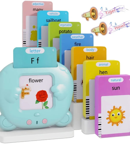 Learning Machine for Kid Talking Flash Cards Kindergarten Kids Language Electronic Audio Book Learn English Words Toys