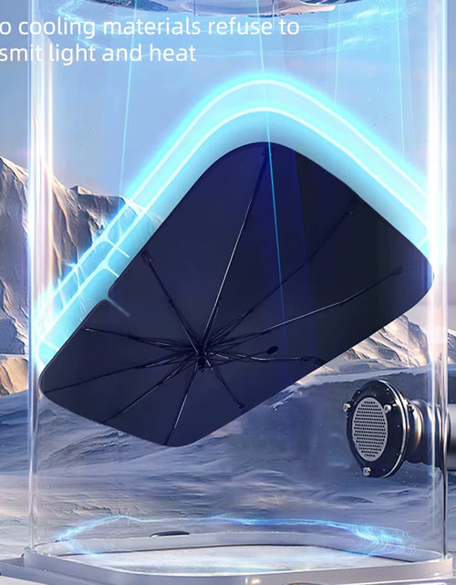 Load image into Gallery viewer, SunShield 360 – Rotatable Umbrella-Style Car Windshield Sunshade with UV &amp; Heat Protection
