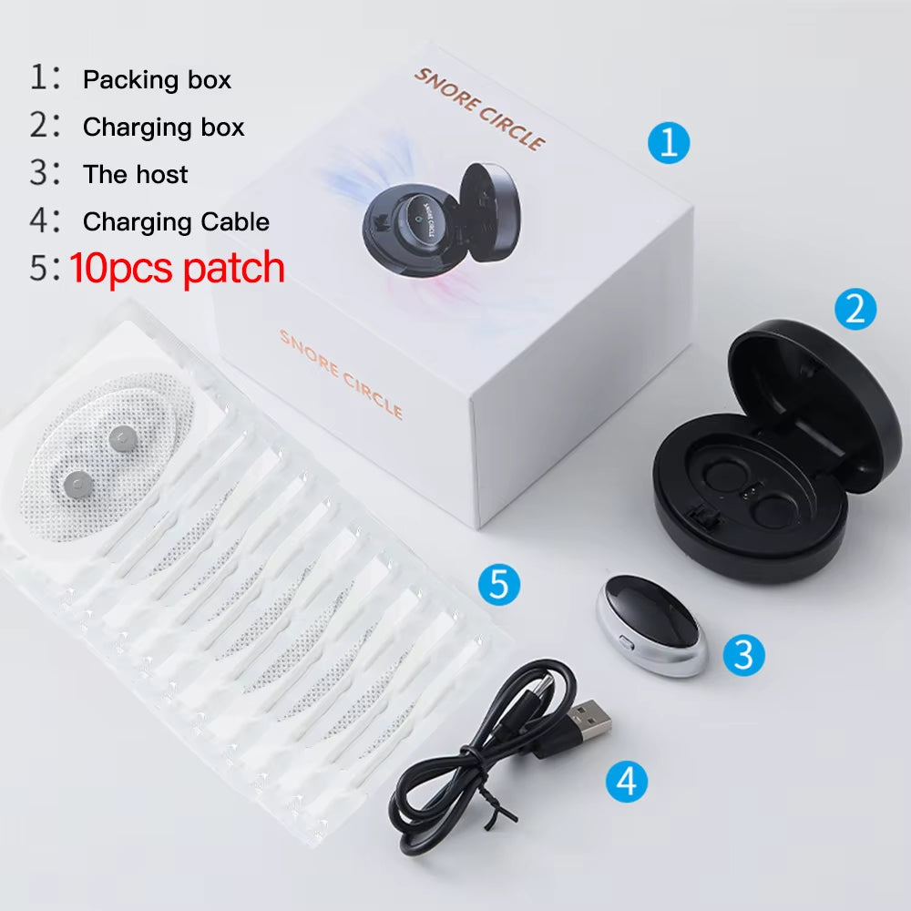 5Pair Smart Anti-Snoring Devices Magnetic anti Snore EMS Easy Breathe Improve Sleeping Aid Apnea Guard Night Device Dropshipping