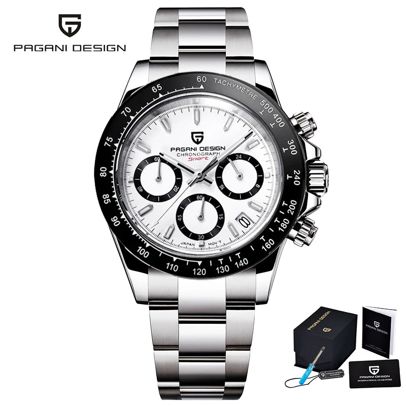2025 New Men'S Watches Quartz Business Watch Mens Watches Top Brand Luxury Watch Men Chronograph VK63 Reloj Hombre