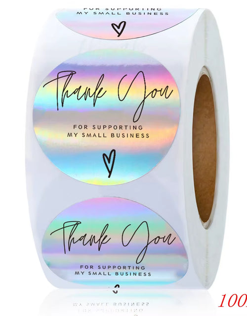 Load image into Gallery viewer, 50-500Pcs 1Inch Blue Thank You Stickers for Envelope Sealing Labels Stationery Supplies Handmade Wedding Gift Decoration Sticker
