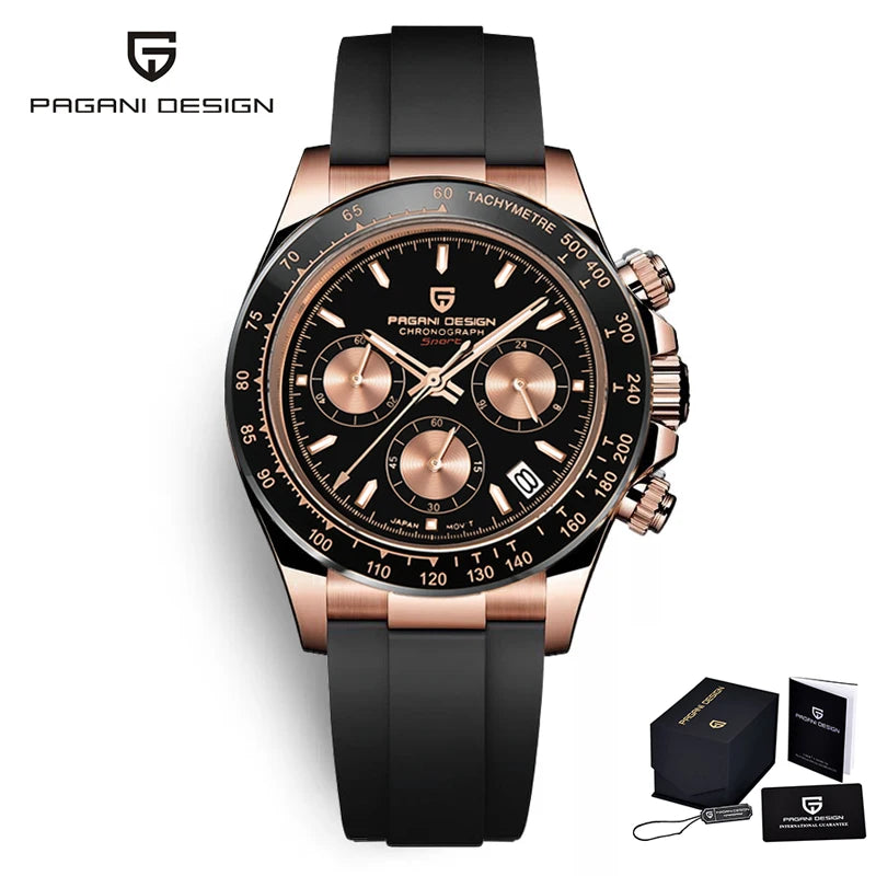 2025 New Men'S Watches Quartz Business Watch Mens Watches Top Brand Luxury Watch Men Chronograph VK63 Reloj Hombre