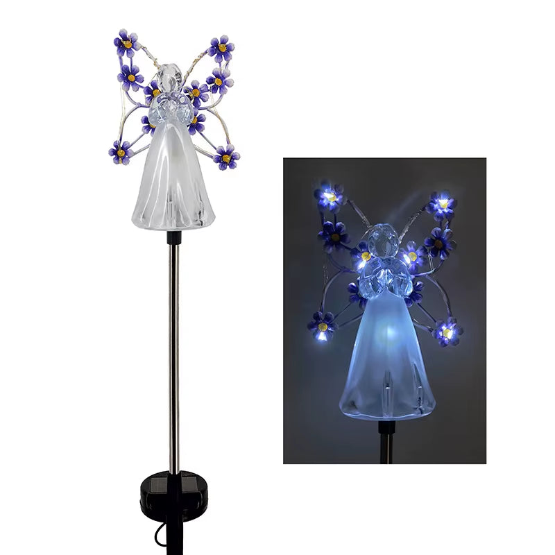 Celestial Garden Angel Lamp – Customizable Sunlight Outdoor Lighting for Your Garden