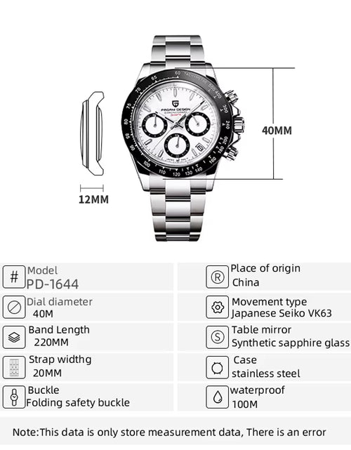 Load image into Gallery viewer, 2025 New Men'S Watches Quartz Business Watch Mens Watches Top Brand Luxury Watch Men Chronograph VK63 Reloj Hombre
