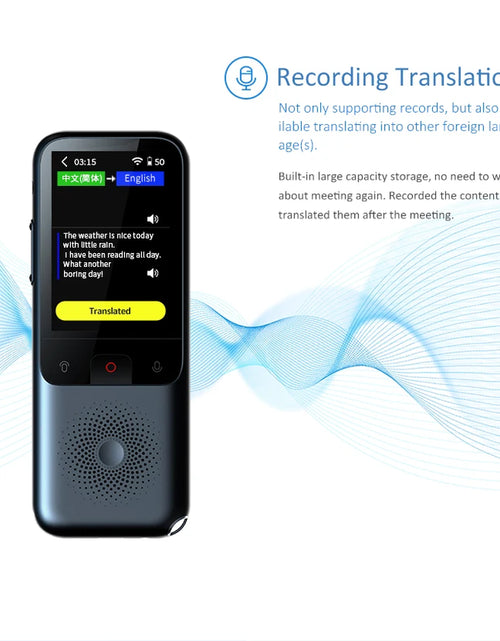 Load image into Gallery viewer, T11 Portable Audio Translator 138 Language Smart Translator Offline in Real Time Smart Voice AI Voice Photo Translator
