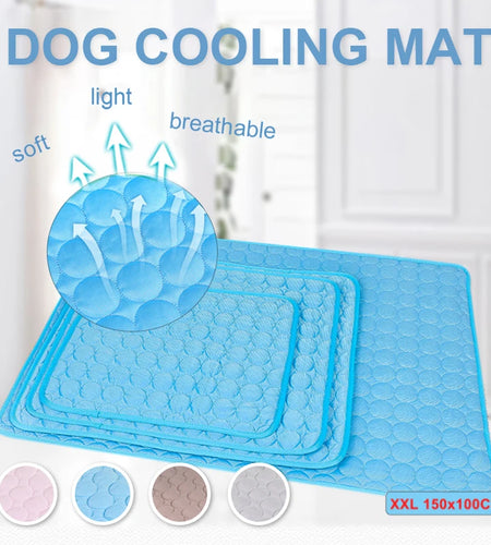 Dog Cooling Mat Extra Large Summer Pet Cold Bed for Small Big Dogs Cat Durable Blanket Sofa Cat Ice Pad Blanket Pet Accessories