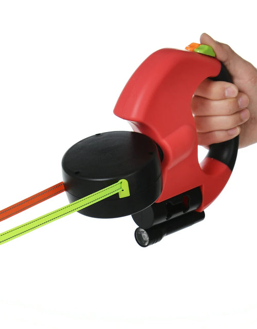 Load image into Gallery viewer, 3M Retractable Dog Leash for Small Dogs Reflective Dual Pet Leash Lead 360 Swivel No Tangle Double Dog Walking Leash with Lights
